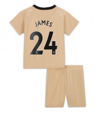 Chelsea Reece James #24 Tredjedraktsett Barn 2022-23 Kortermet (+ Korte bukser)